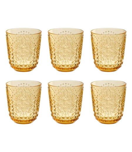 Lot de 6 Verres Réutilisables Barbra 47,3cl Jaune