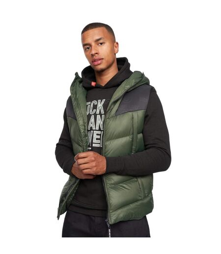Mens Raymax Gilet Dark Olive Duck And Cover