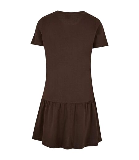 Robe T-shirt Valance Femme Marron Urban Classics