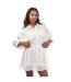 Robe Décontractée Femme Blanc Sundress-3
