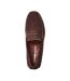 Mens Collins Driver Suede Loafers Dark Brown Base London-4