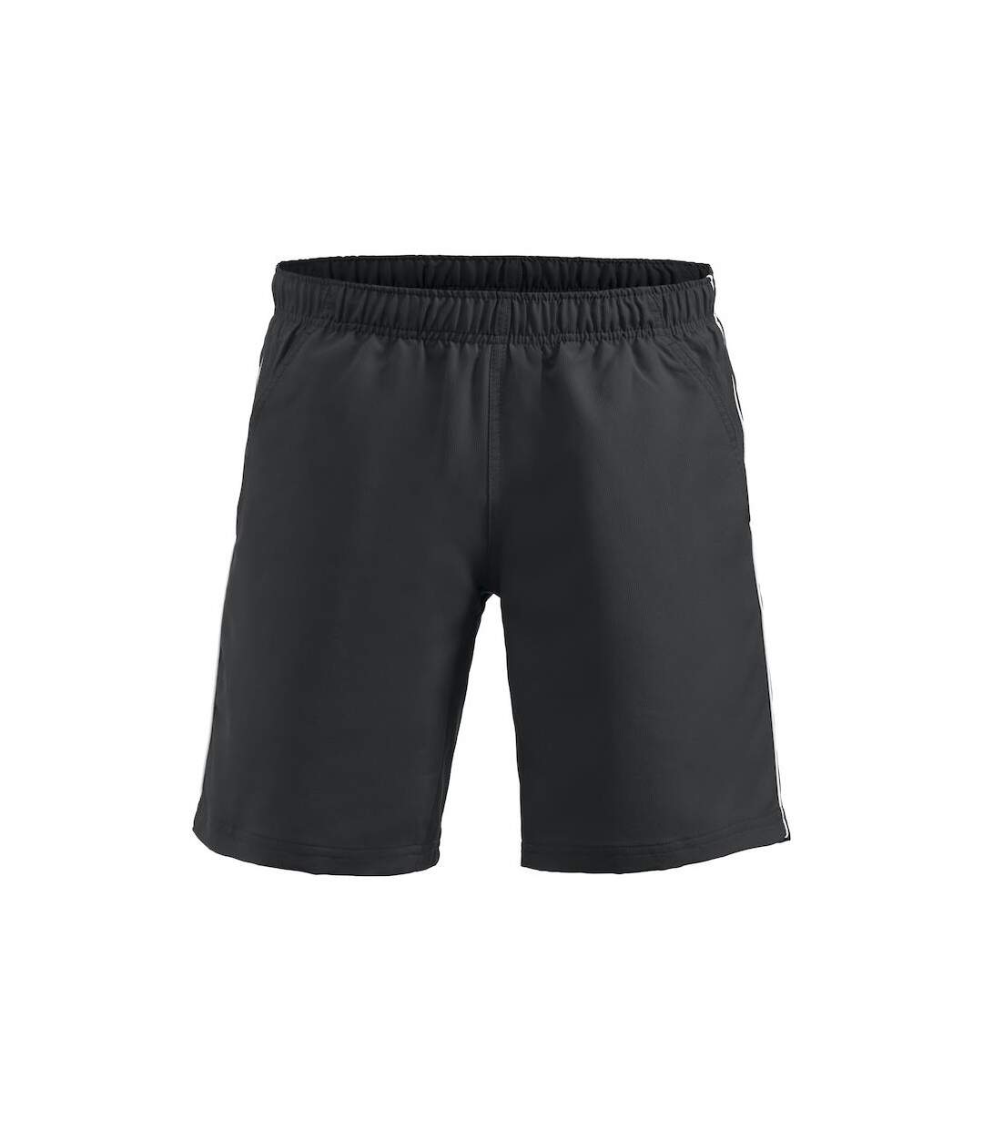 Unisex Adult Hollis Shorts Black White Clique-1