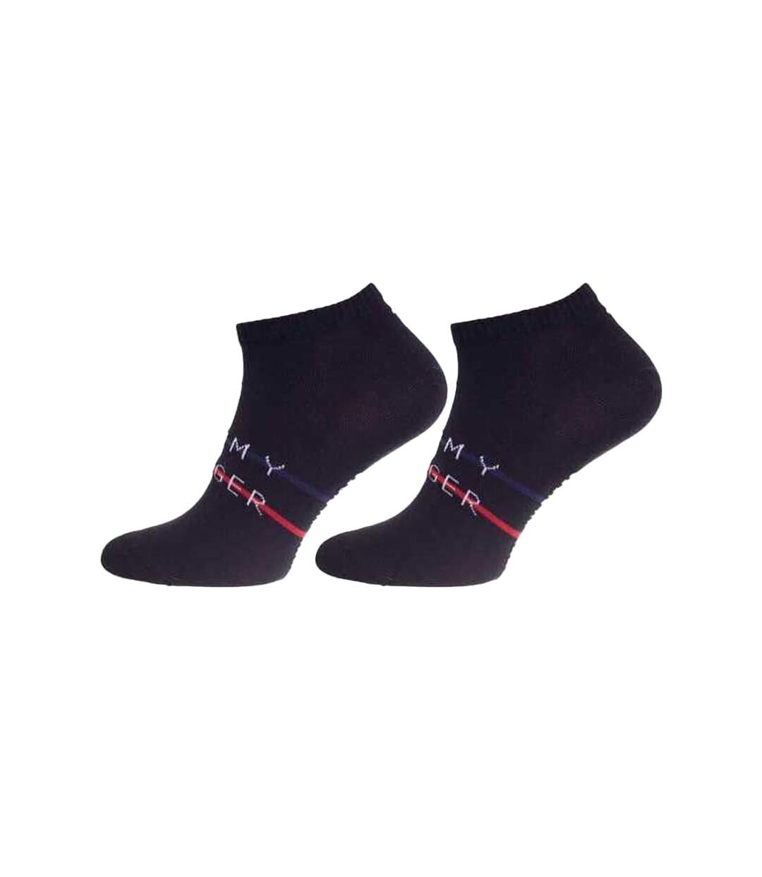 Socquettes Motif/style Rayures Contrastées Homme Noir Tommy Hilfiger-3