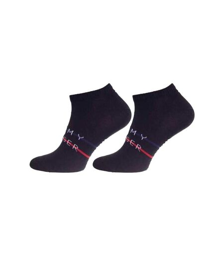 Socquettes Motif/style Rayures Contrastées Homme Noir Tommy Hilfiger