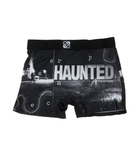 Boxer noir/gris à imprimés homme freegun hau - l