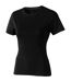 Elevate Womens/Ladies Nanaimo Short Sleeve T-Shirt (Solid Black)