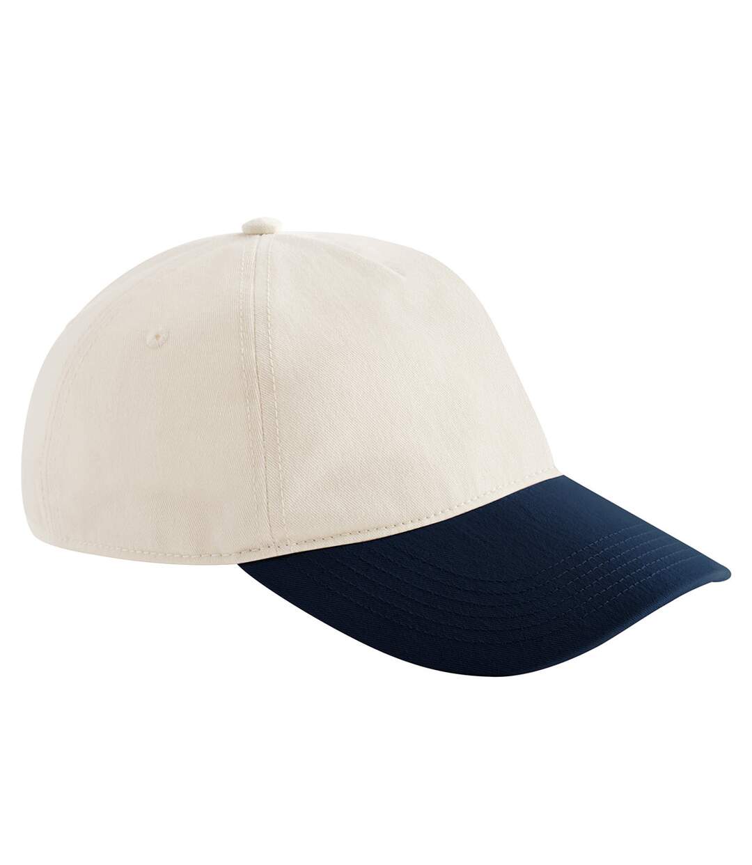 Casquette Leisure Naturel Bleu Marine Français Beechfield-1