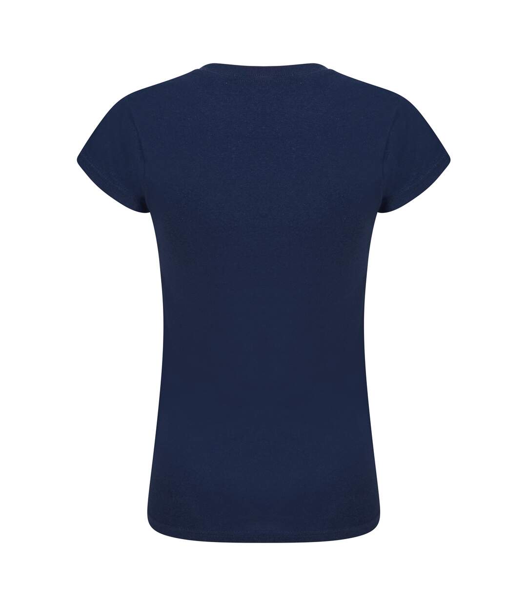 Womens/ladies T-shirt Navy Casual Classic-3