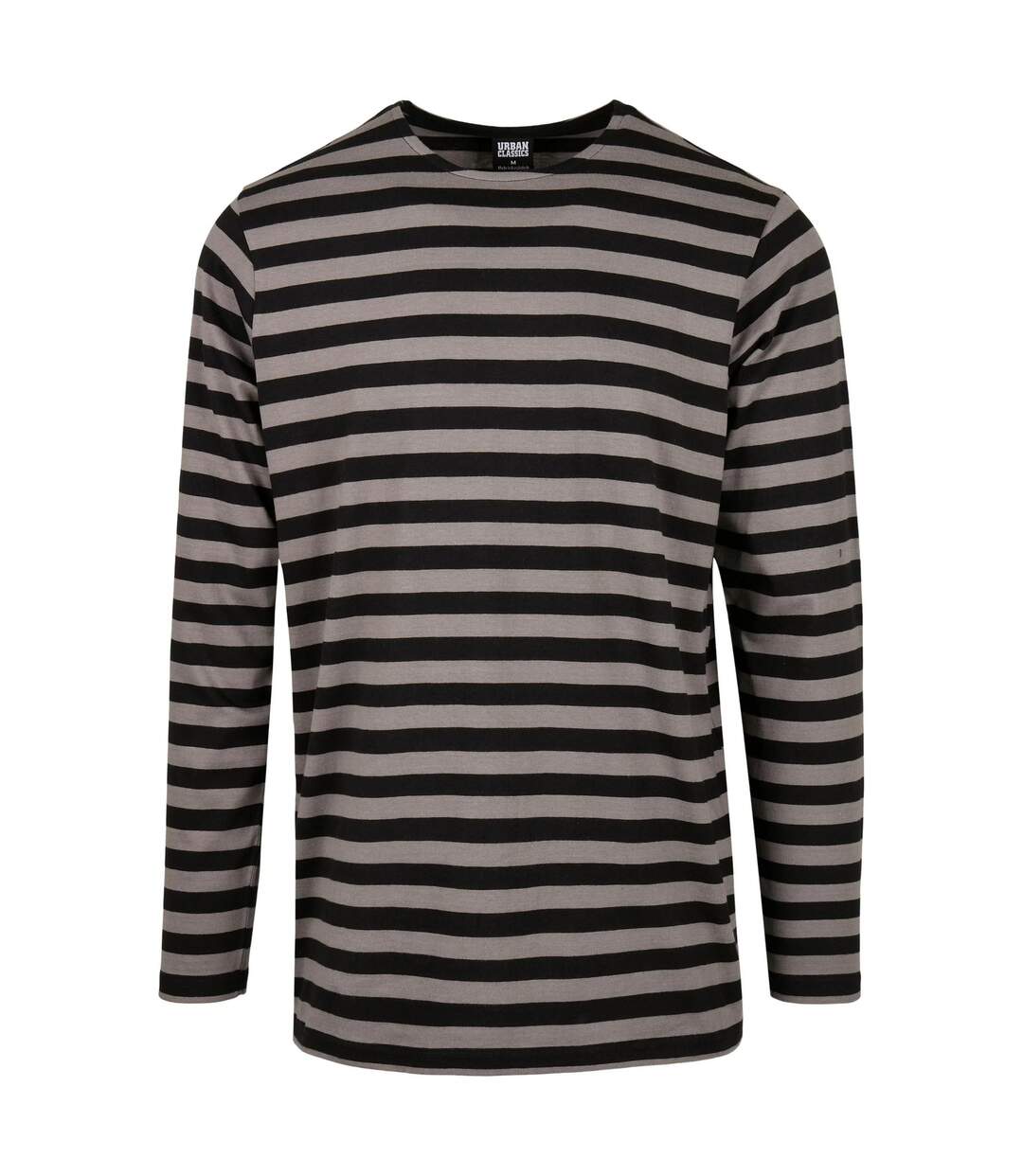 T-shirt Manches Longues Motif/style Rayé Homme Anthracite Noir Urban Classics-1