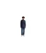 Mens Cotton Pique Regular Button-down Shirt Navy Gant-1