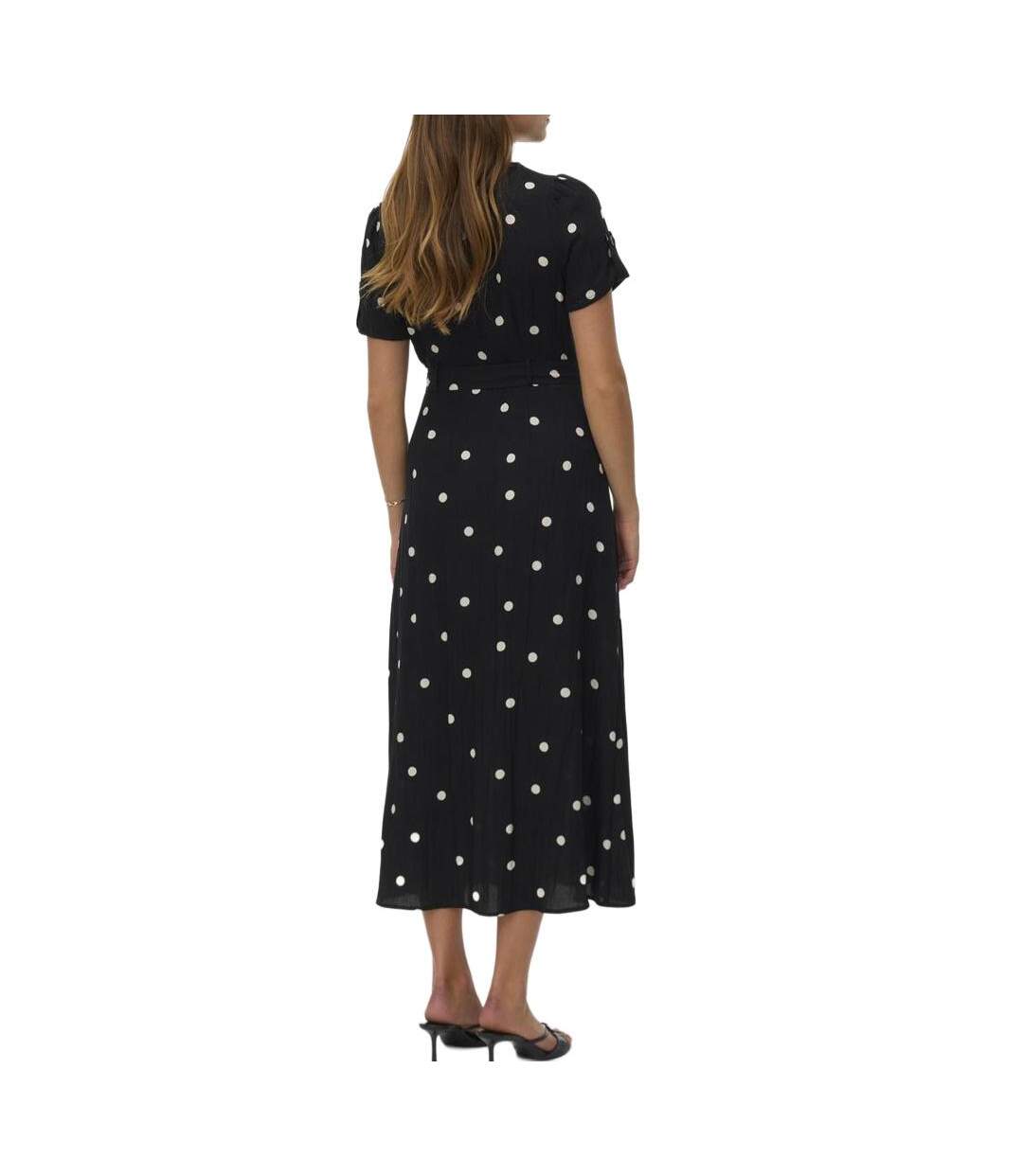 Robe noir femme vero moda joan 7/8-2