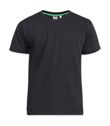 Duke Mens D555 Kingsize Flyers-1 Crew Neck T-Shirt (Black) - UTDC143