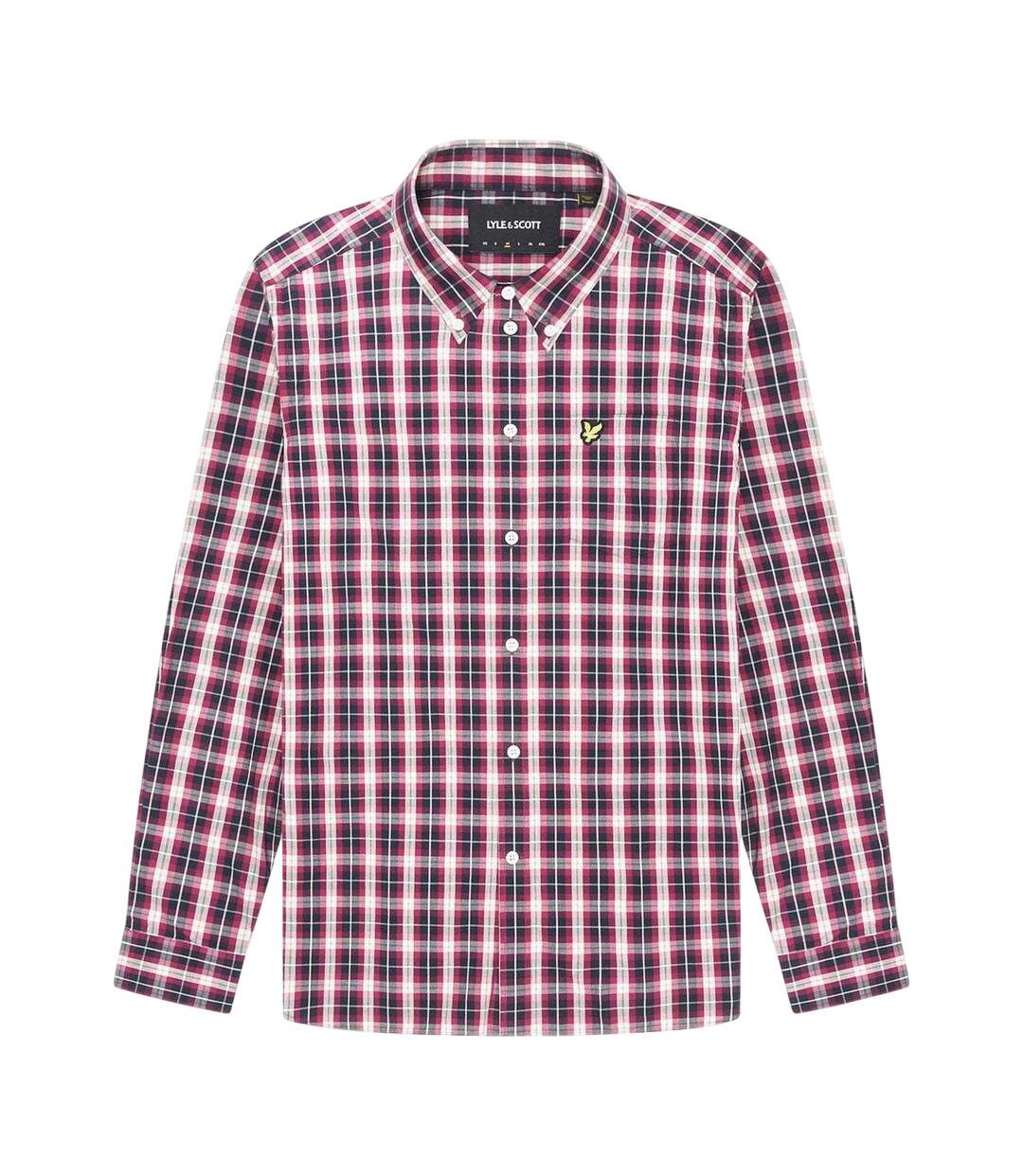 Chemise Manches Longues Motif/style À Carreaux Homme Bleu Marine À Carreaux Lyle & Scott-2