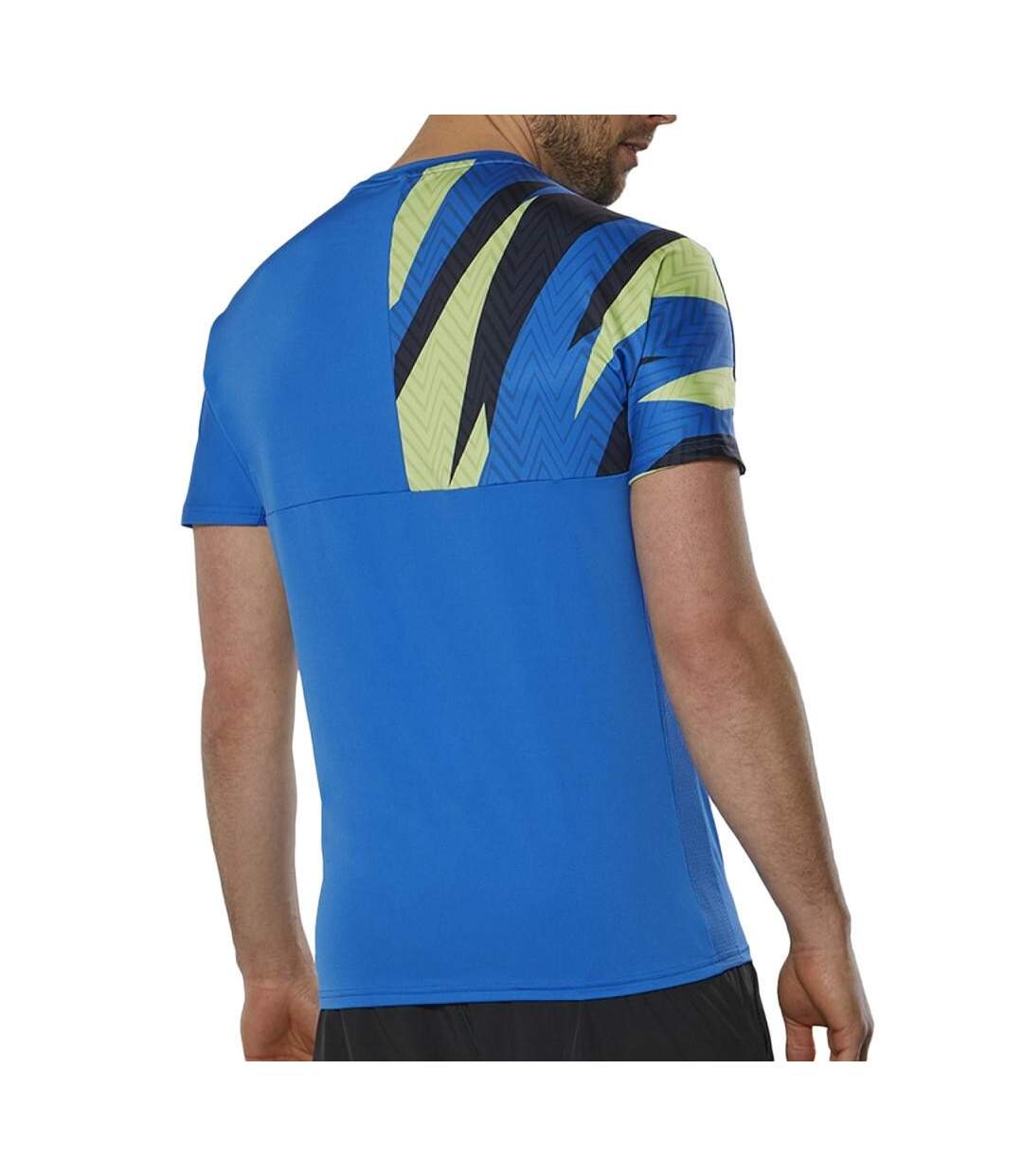 T-shirt technique Bleu Homme Mizuno Tennis Shadow - S