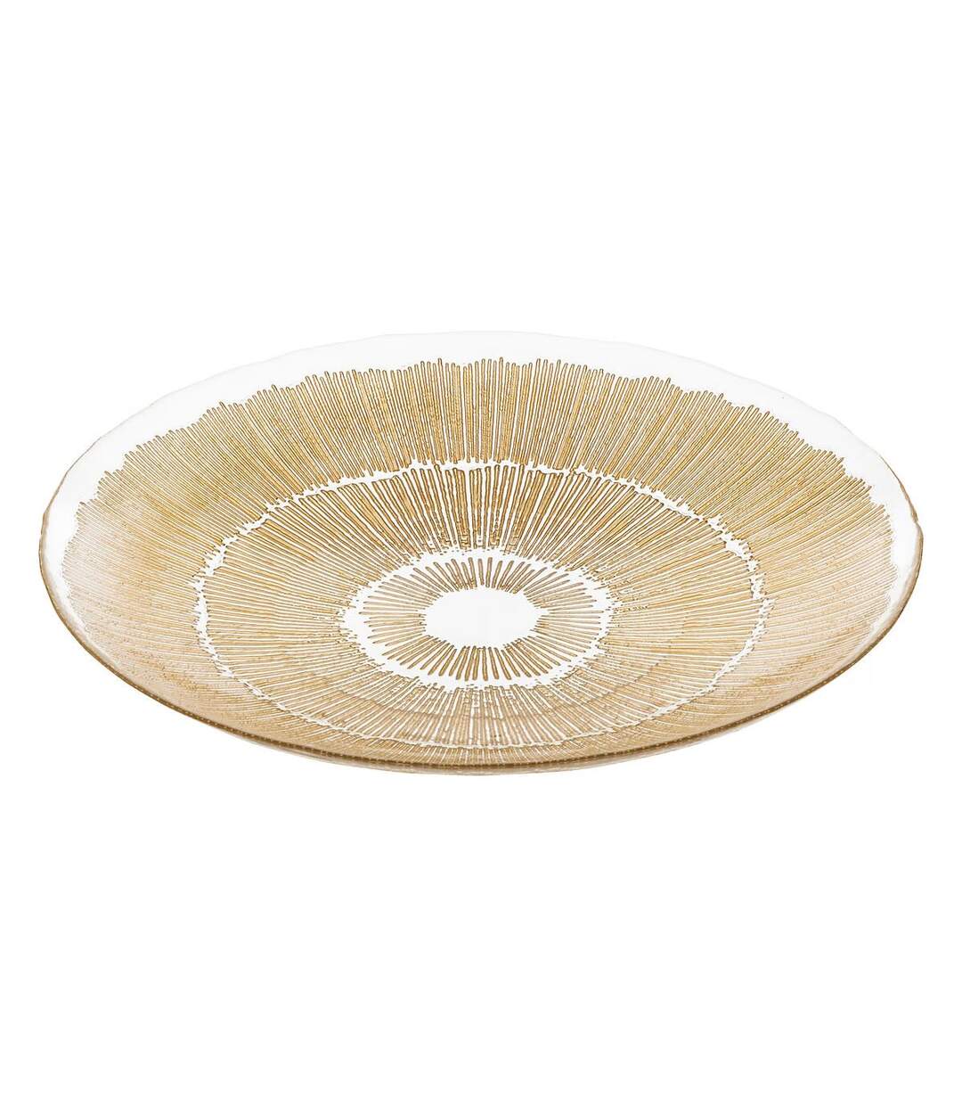 Coupelle Déco en Verre Djina 34cm Or-1