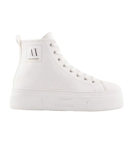 Baskets Montantes Femme Blanc Cassé Armani Exchange