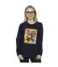 Disney Sweatshirt Big Hero 6 Baymax Fred Newspaper Femme/Femme (Bleu marine) - UTBI11469-2