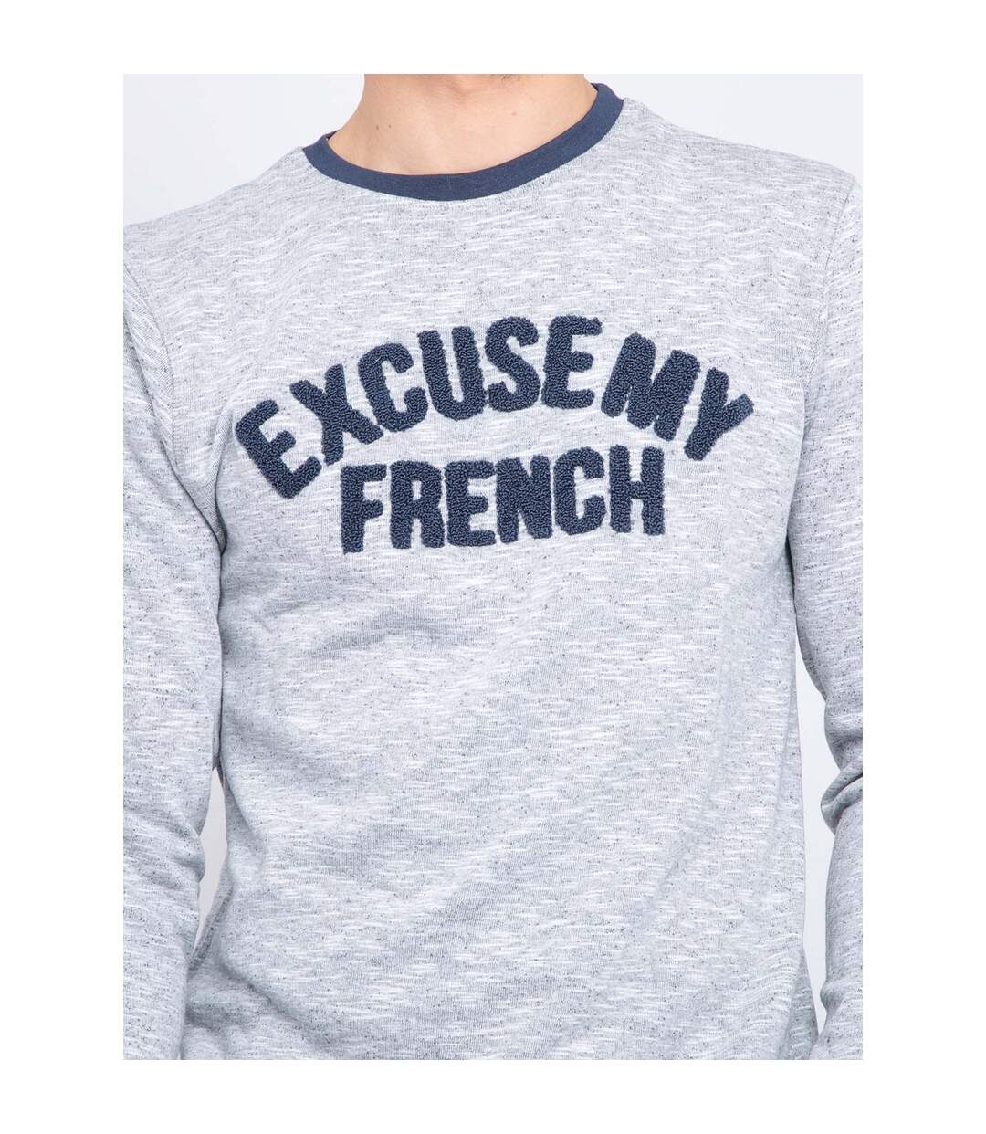 Sweat col rond message WILBERT-3