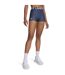 Womens/ladies Heatgear Compression Shorts Frost Gray Under Armour-1