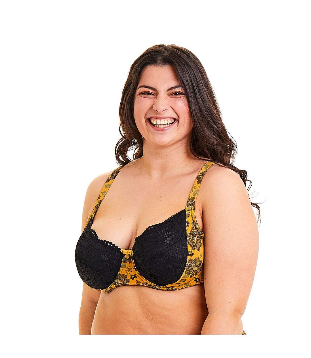 Soutien-gorge grand maintien jaune Babillages-3