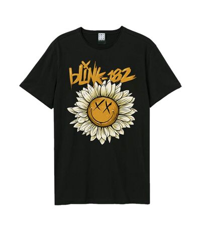 Unisex adult daisy blink 182 t-shirt black Amplified