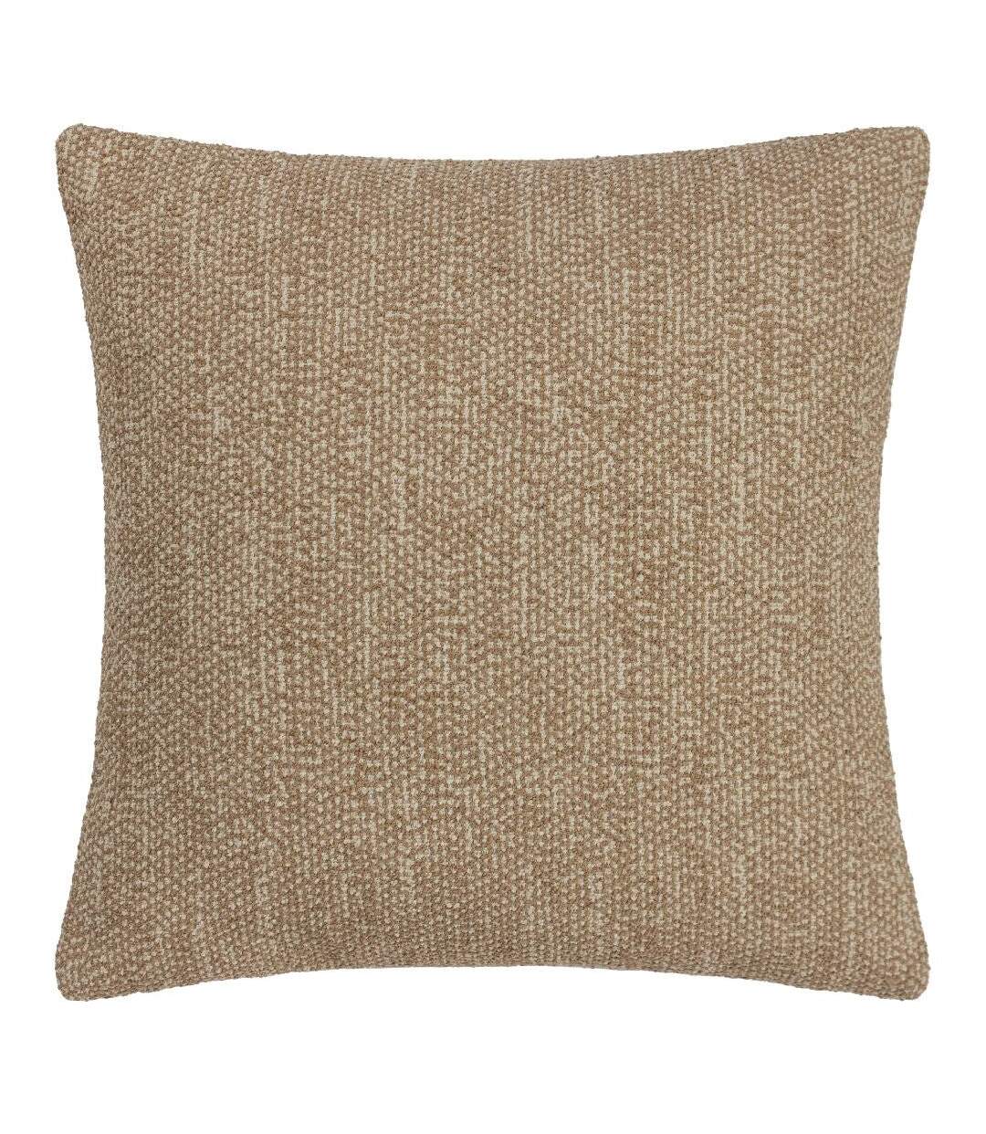 Tiona woven jacquard square cushion cover 50cm x 50cm toffee/nougat Hoem-1