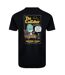 Mens codfather back print t-shirt black Weird Fish-2