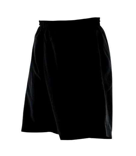 Finden & Hales Mens Microfibre Sports Short (Black)
