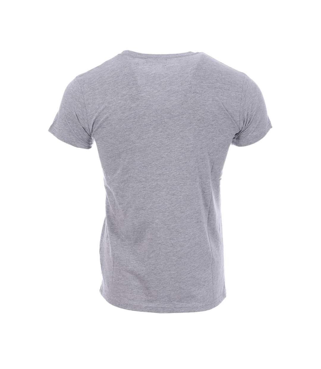 T-shirt gris homme Schott NYC brodé - M