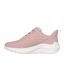 Womens/ladies Bobs Sport Squad Waves Trainers Blush Skechers-2