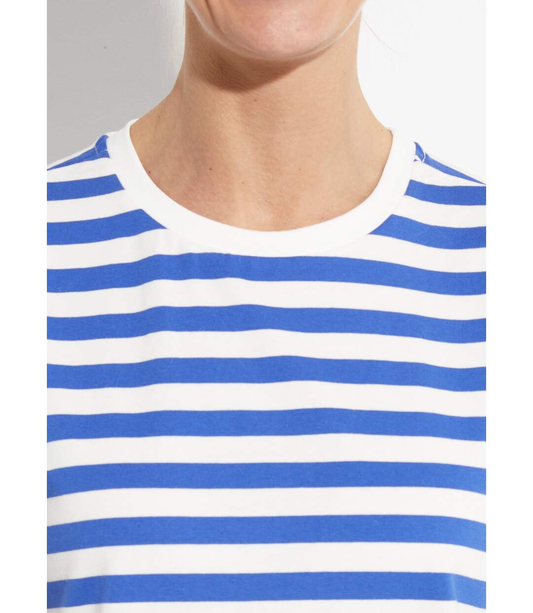 T-shirt marinière en coton stretch-4