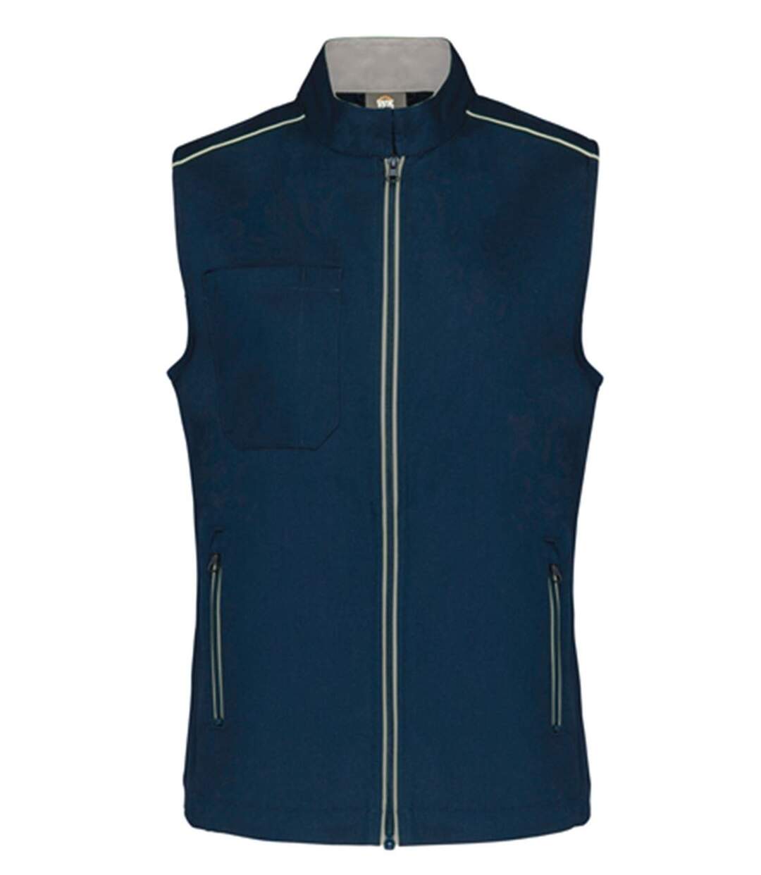 Gilet sans manches DayToDay - Femme - WK6149 - bleu marine et gris silver