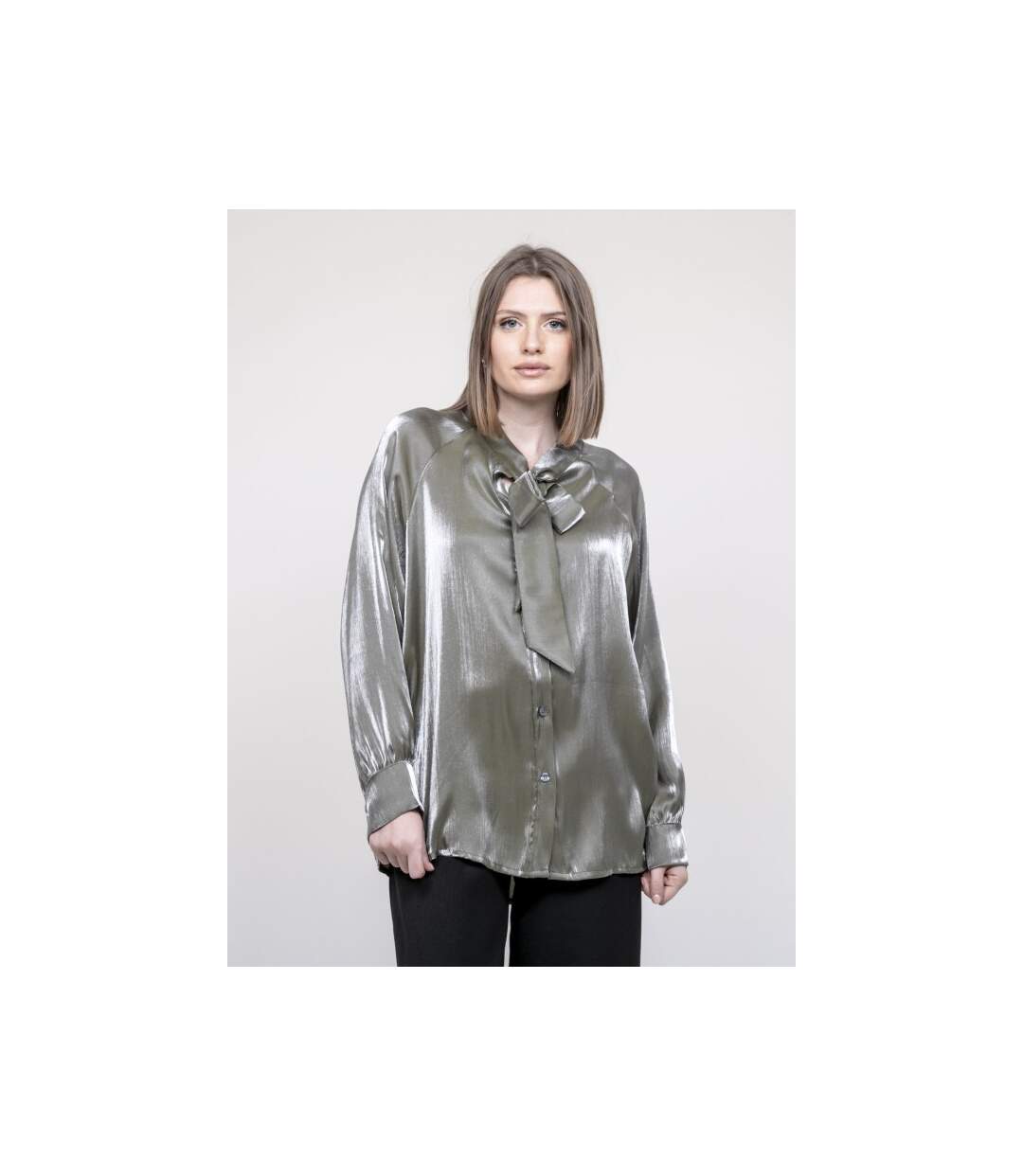 Chemise col lavallière ORNELLA - Dona X Lisa-1