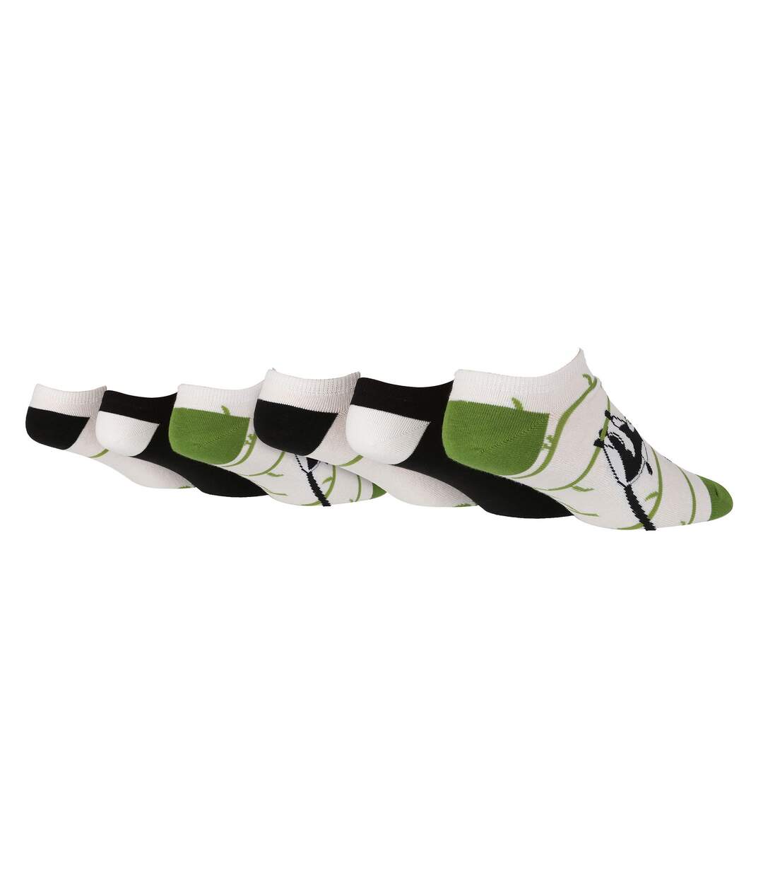 6 Pairs Mens Cotton Novelty Trainer Socks | Low Cut Ankle Patterned Socks-1
