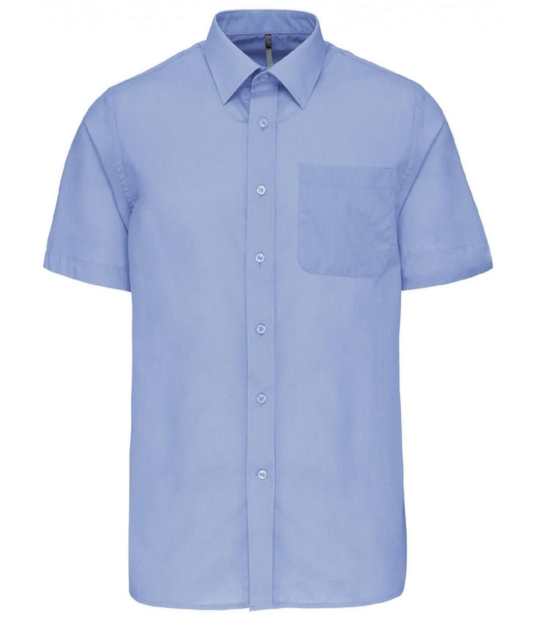 Chemise popeline manches courtes - K551- bleu ciel - homme