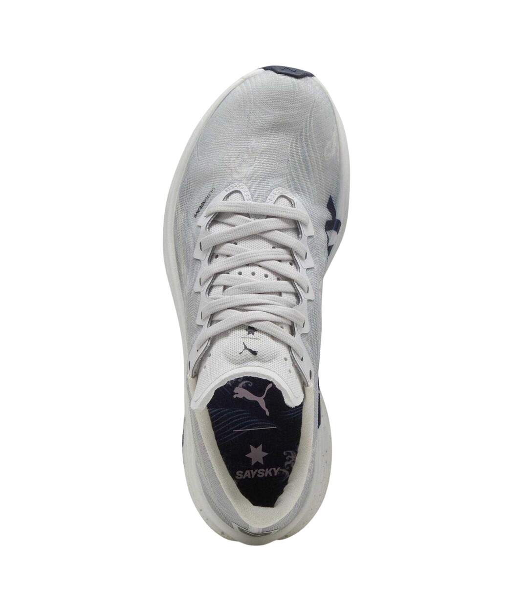Womens/ladies Deviate Nitro Elite 3 Saysky Running Shoes Cool Light Grey Puma-3