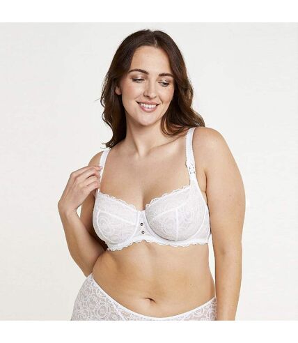 Soutien-gorge grand maintien blanc Confidentielle