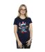 Disney T-shirt en coton Femmes/Ladies Lilo And Stitch Christmas Lights (Bleu marine) - UTBI25423-2