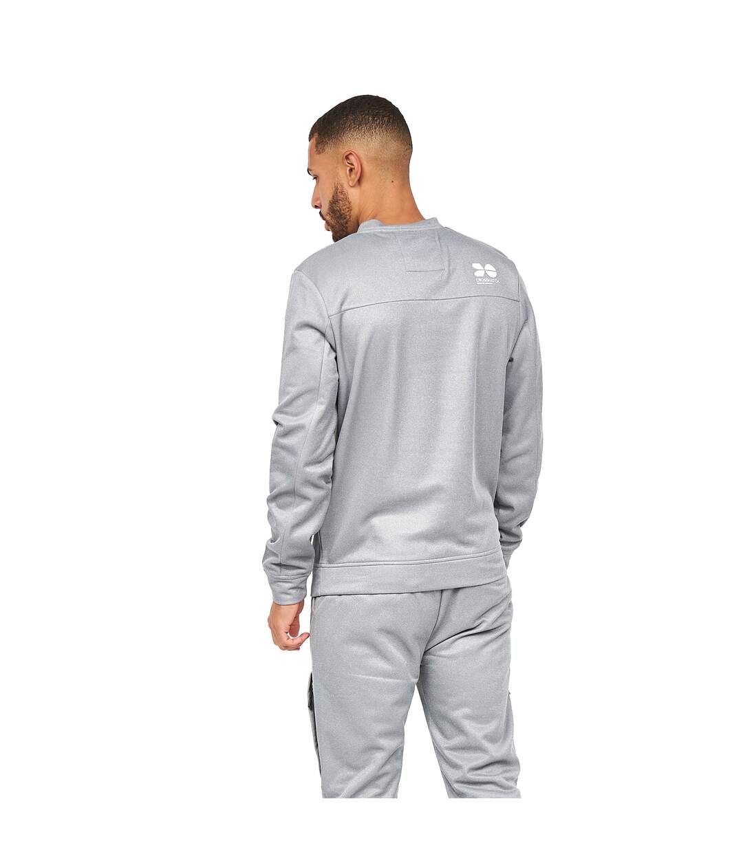Haut de survêtement langtons homme charbon Crosshatch-2