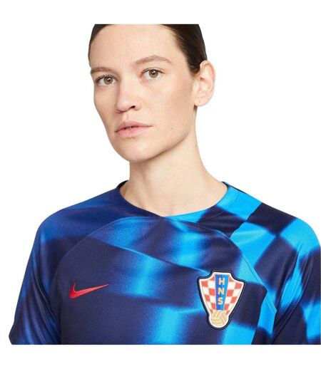 Womens/ladies 2022/23 Croatia Away Shirt Blue Uni Red Nike