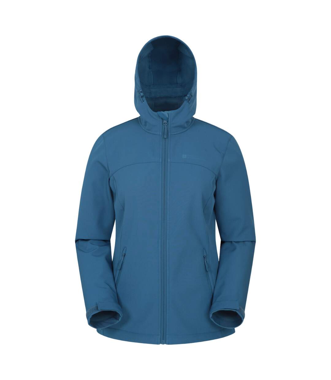 Womens/ladies exodus water resistant soft shell jacket blue Mountain Warehouse