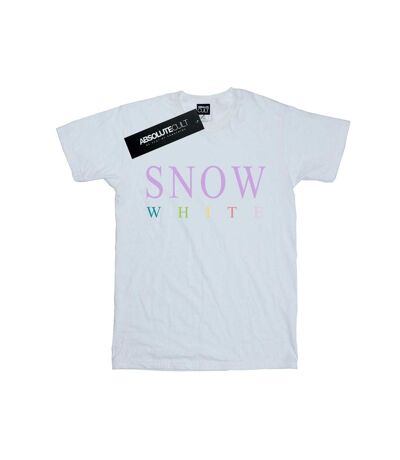 Disney Princess Womens/Ladies Snow White Graphic Cotton Boyfriend T-Shirt (White)