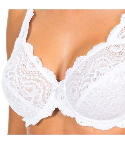 Women's non-padded lace underwire bra 05832 for natural bust support