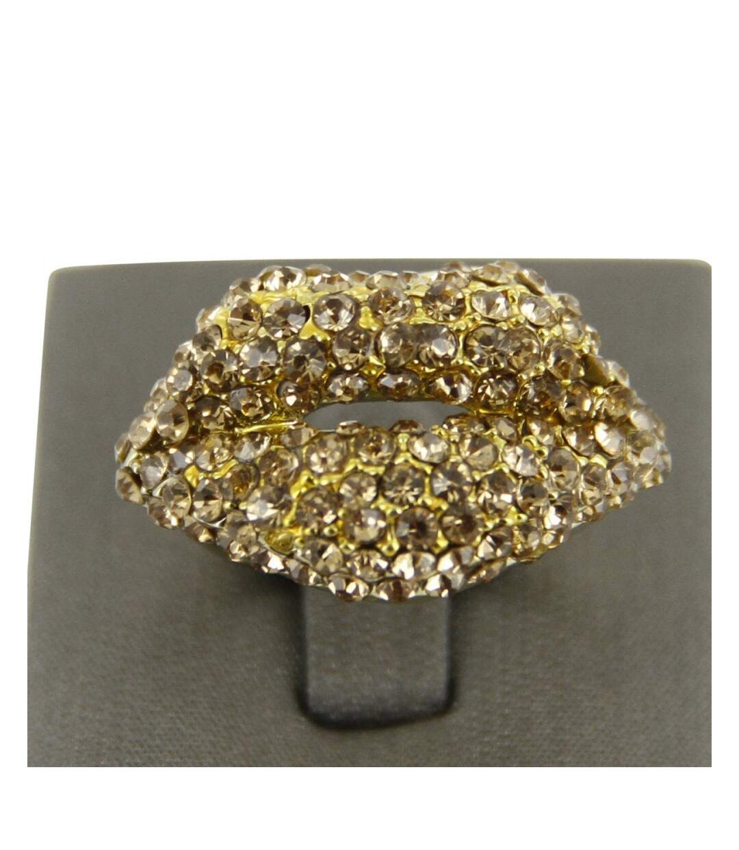 Bague Femme Lèvres Strass DAPHNEE