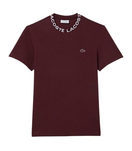 T-shirt Homme Rouge Bordeaux Lacoste