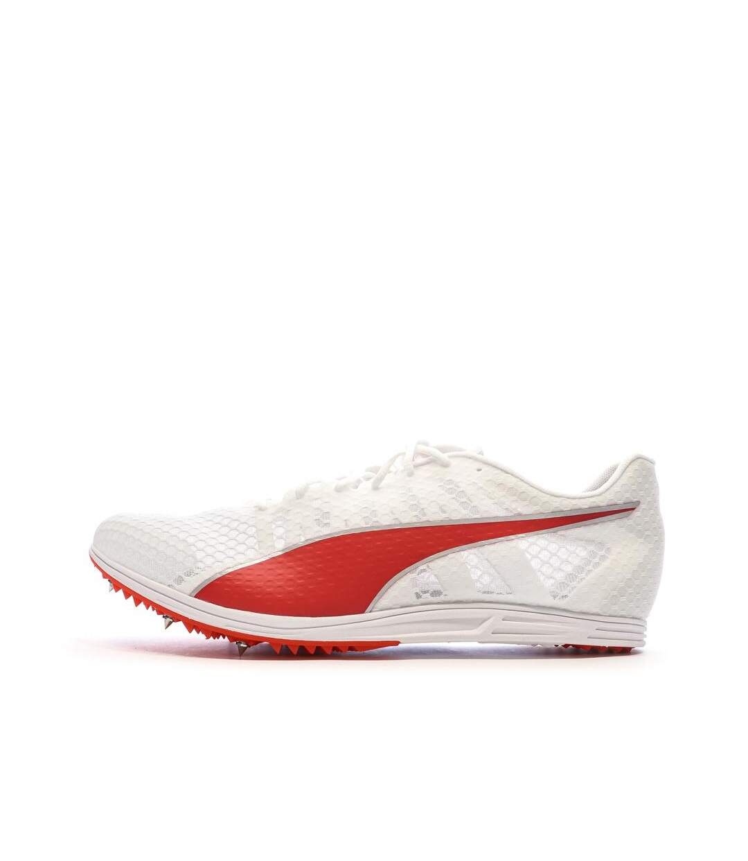 Chaussures de sport blanches/rouges homme puma evospeed-1