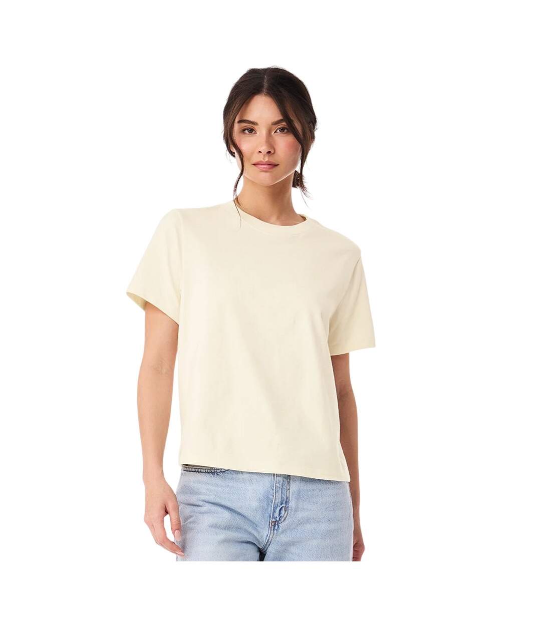 Womens/ladies Heavyweight Boxy T-shirt Natural Bella + Canvas-4