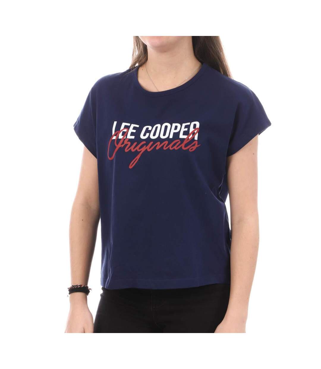 T-shirt Marine Femme Lee Cooper Oumi - S-1