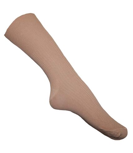 Healthy Centres Womens/Ladies Easy-slide 100% Cotton Socks (3 Pairs) (Light Brown/Brown/Beige) - UTUT1379