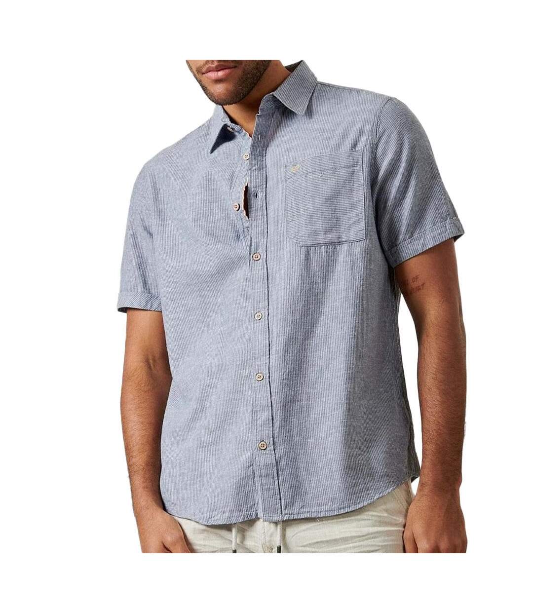 Chemise bleu homme kaporal rex-1